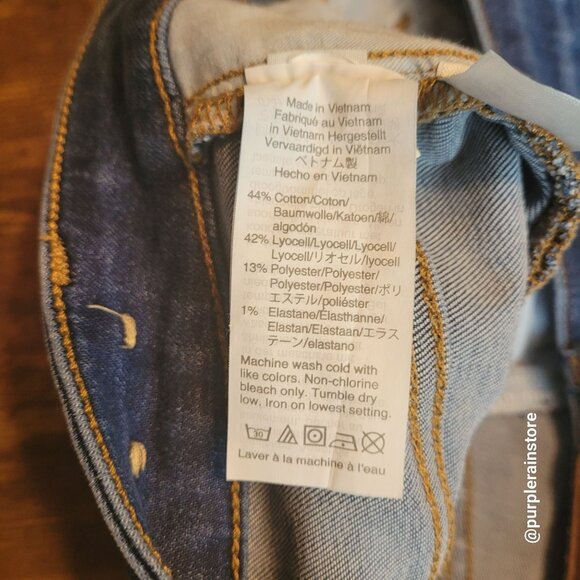 Madewell Jeans Size 28 Curvy Hi Rise Skinny Sussex Wash MB354 Tummy Control - Picture 5 of 12